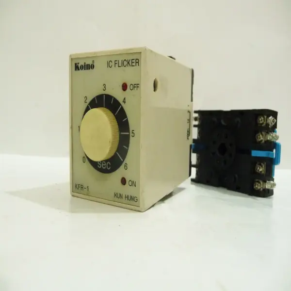 Koino IC Fliker with Base, KFR-1, 220 VAC, KUN HANG Electric, Korea